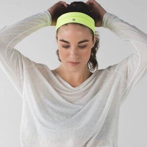 Lululemon Neon Yellow Slipless Headband OS